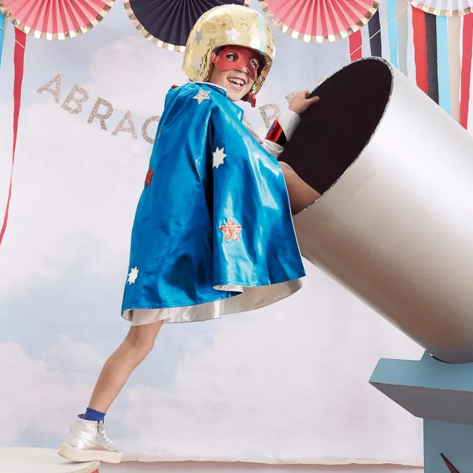 Blue Superhero Costume Set