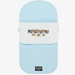 Blue Teddy Bear Logo Cotton Baby Nest (80cm)