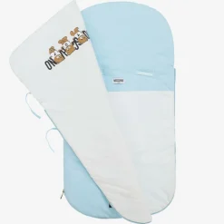 Blue Teddy Bear Logo Cotton Baby Nest (80cm)