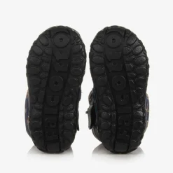 Blue Teddy Bear Snow Boots