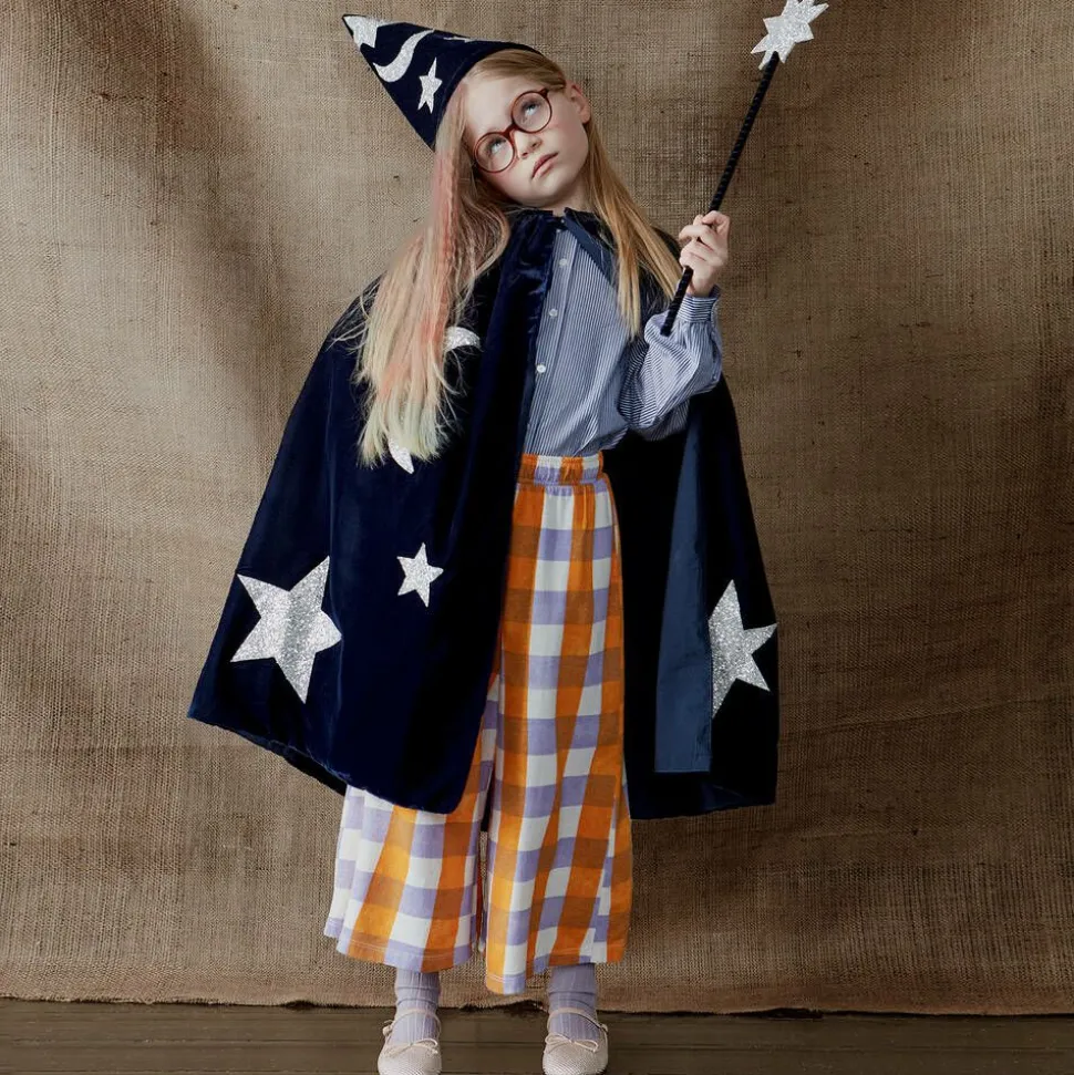 Blue Velvet Wizard Costume Set