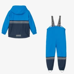 Blue Waterproof Raincoat & Salopettes