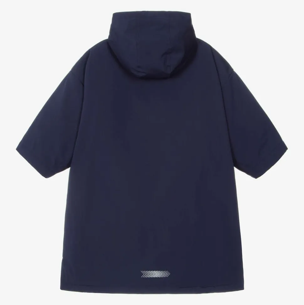 Blue Water-Repellent Changing Coat