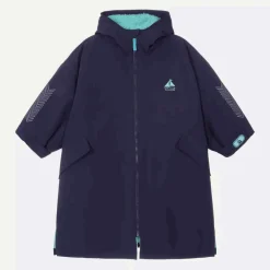 Blue Water-Repellent Changing Coat