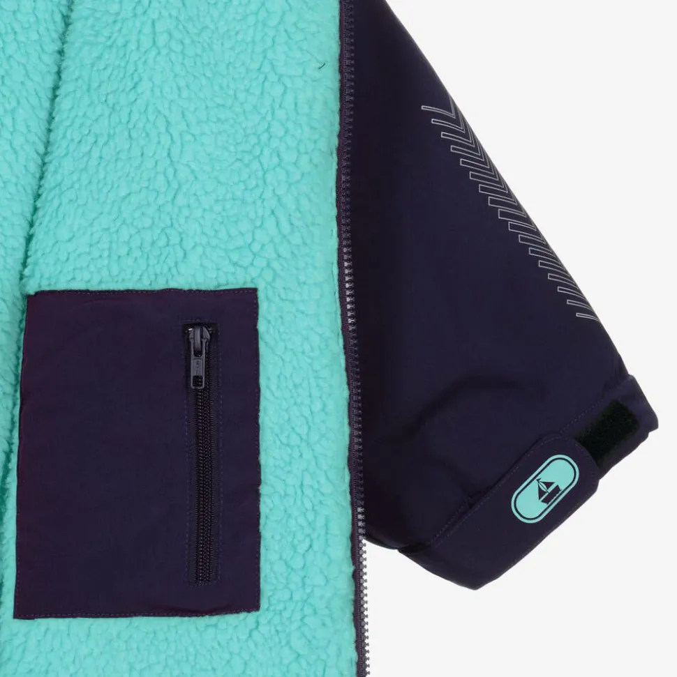 Blue Water-Repellent Changing Coat