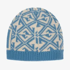 Blue Wool GG Logo Baby Hat