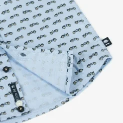 Boys Beige & Blue Needlecord Trouser Set