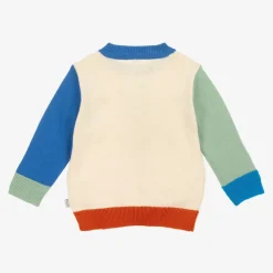 Boys Beige Cotton Cosmic Sweater