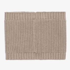 Boys Beige Cotton Knit Snood
