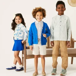 Boys Beige Cotton Twill EKD Trousers