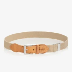 Boys Beige Elasticated Belt