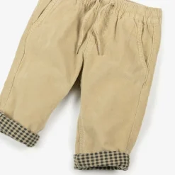 Boys Beige Needlecord Trousers