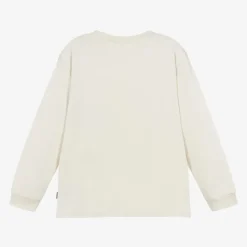 Boys Beige Organic Cotton UFO Top