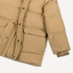 Boys Beige Puffer Coat