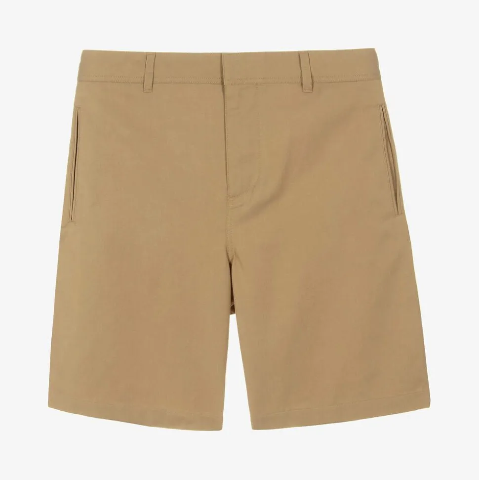 Boys Beige Twill Shorts