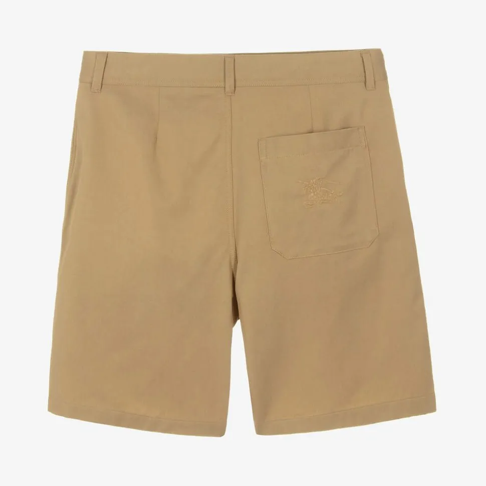 Boys Beige Twill Shorts