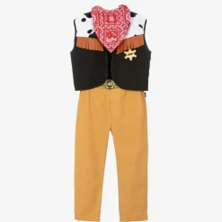 Boys Black & Beige Sheriff Costume
