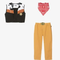 Boys Black & Beige Sheriff Costume