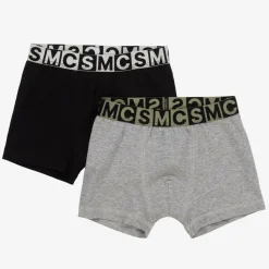 Boys Black & Grey Boxer Shorts (2 Pack)