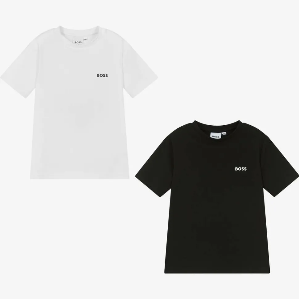 Boys Black & White T-Shirts (2 Pack)