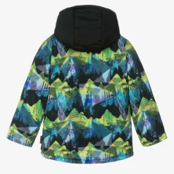 Boys Black Abstract Print Ski Jacket