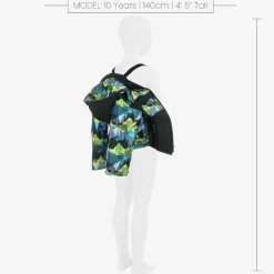 Boys Black Abstract Print Ski Jacket