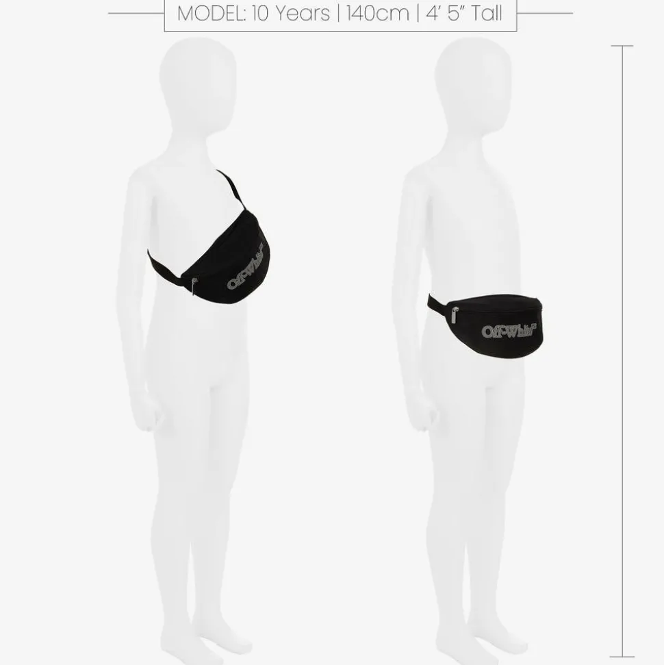 Boys Black Bookish Logo Belt Bag (23cm)