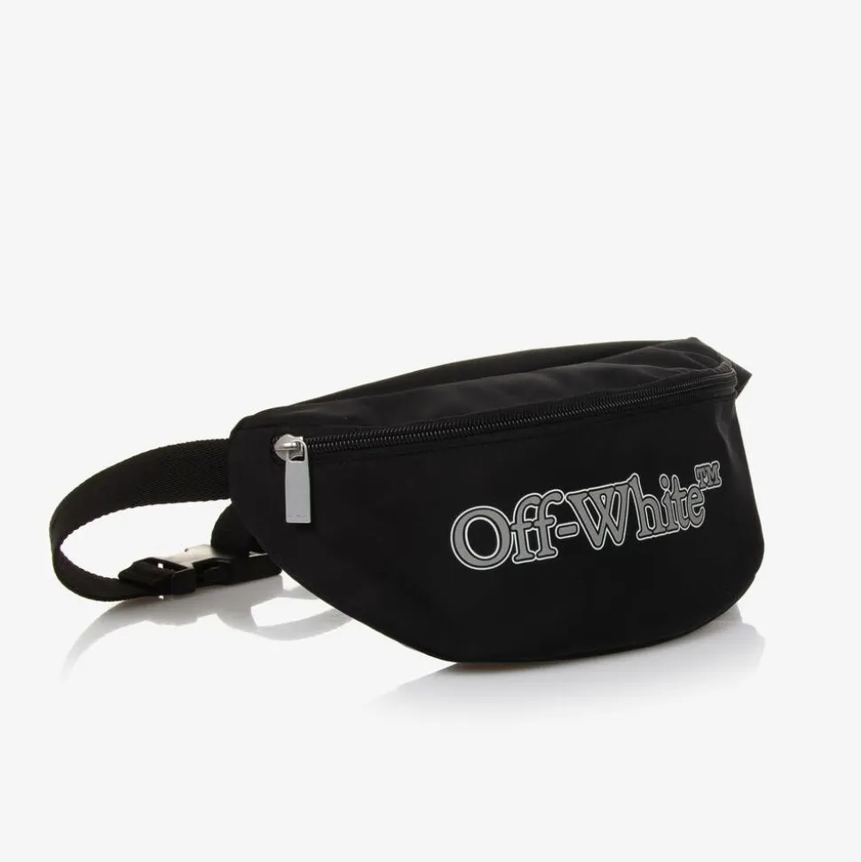 Boys Black Bookish Logo Belt Bag (23cm)