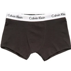 Boys Black Cotton Boxer Briefs (Pack of 2)