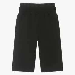 Boys Black Cotton Shorts