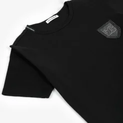 Boys Black Cotton T-Shirt