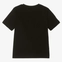 Boys Black Cotton T-Shirt