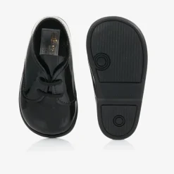 Boys Black First Walker Shoes