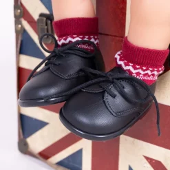 Boys Black First Walker Shoes