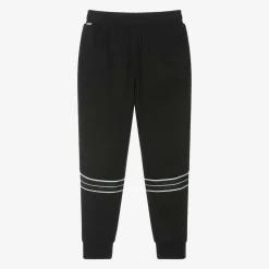 Boys Black Jersey Joggers