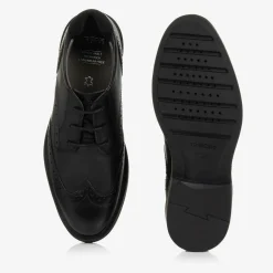 Boys Black Leather Brogues
