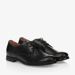 Boys Black Leather Shoes