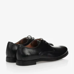 Boys Black Leather Shoes