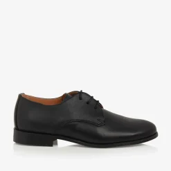 Boys Black Leather Shoes