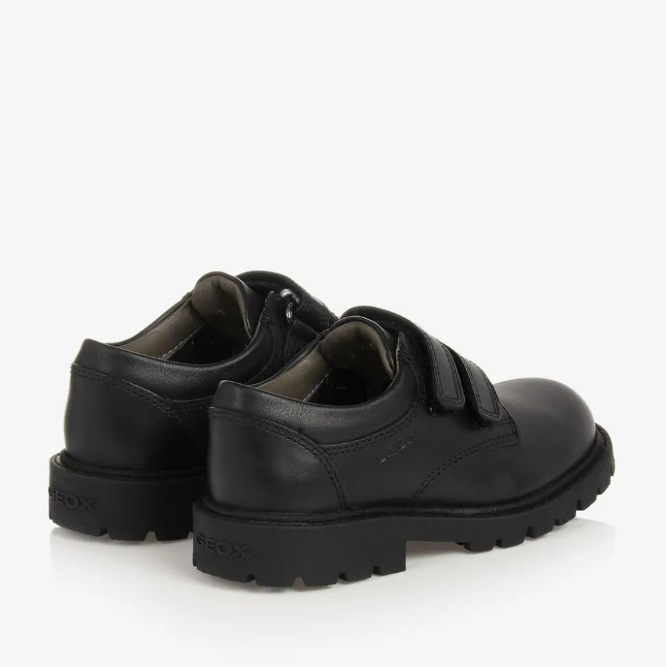 Boys Black Leather Shoes