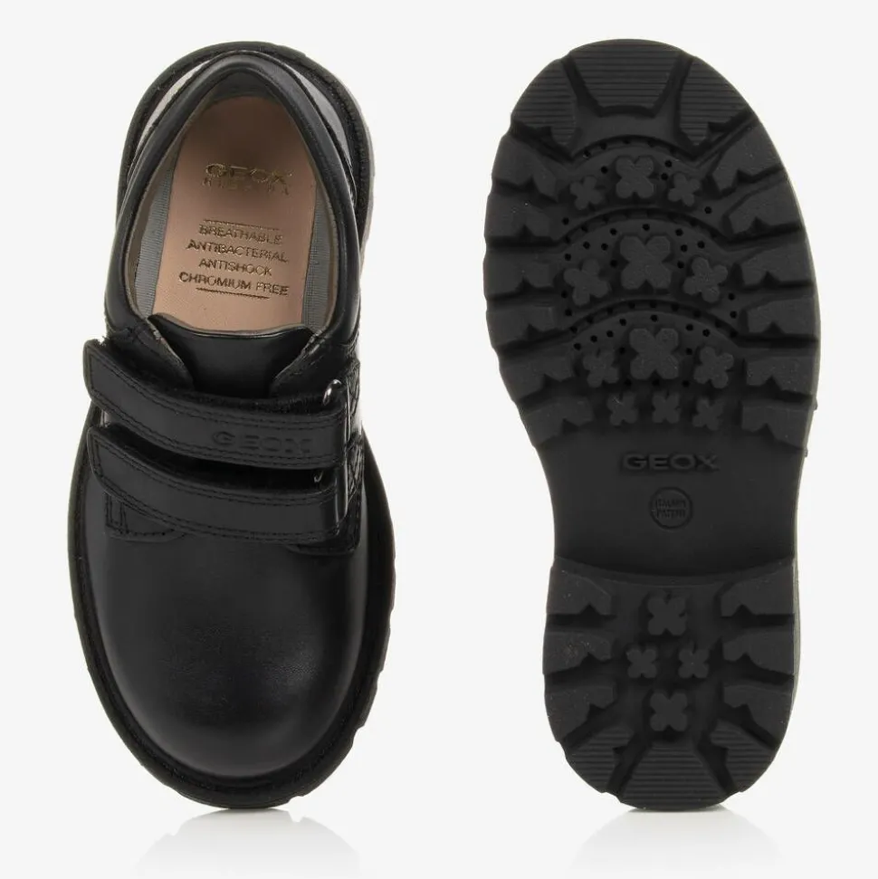 Boys Black Leather Shoes
