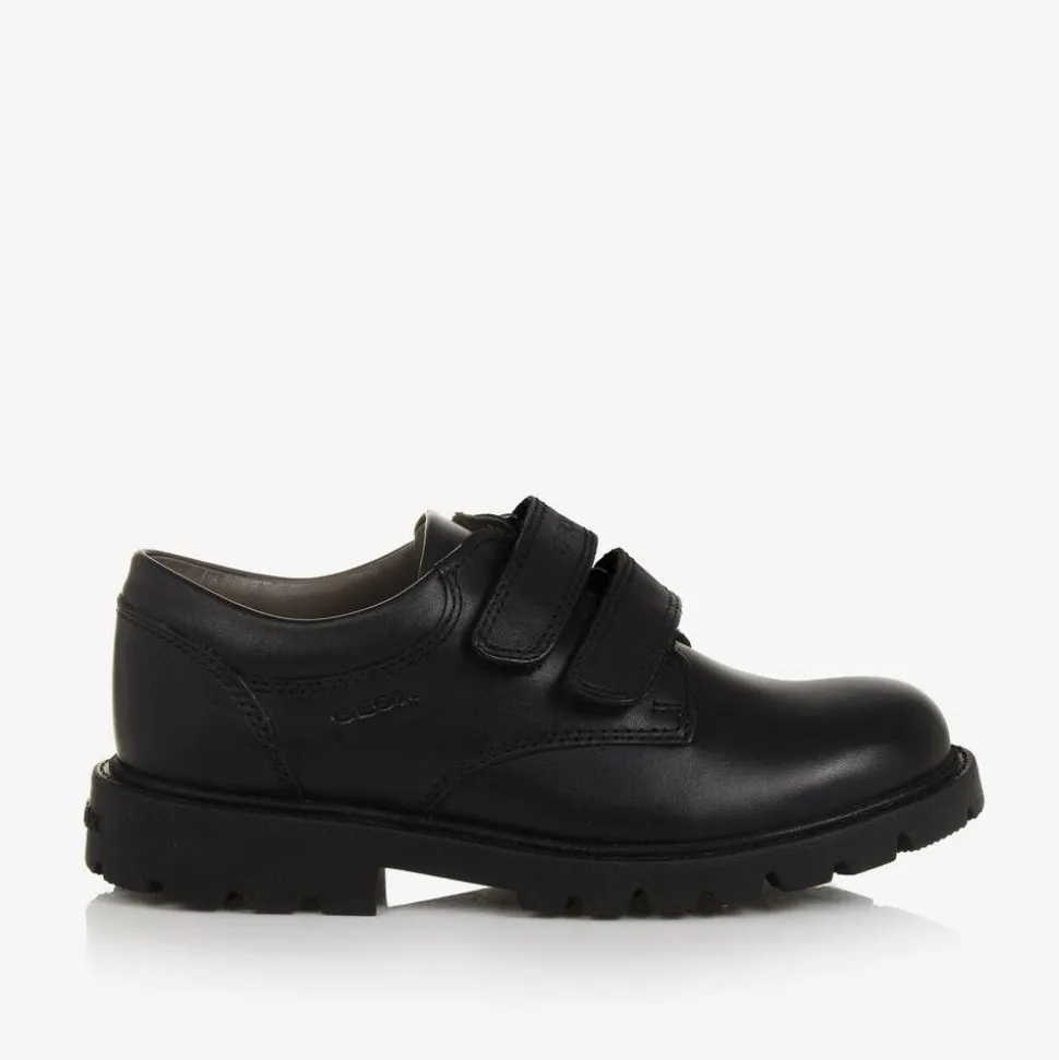 Boys Black Leather Shoes