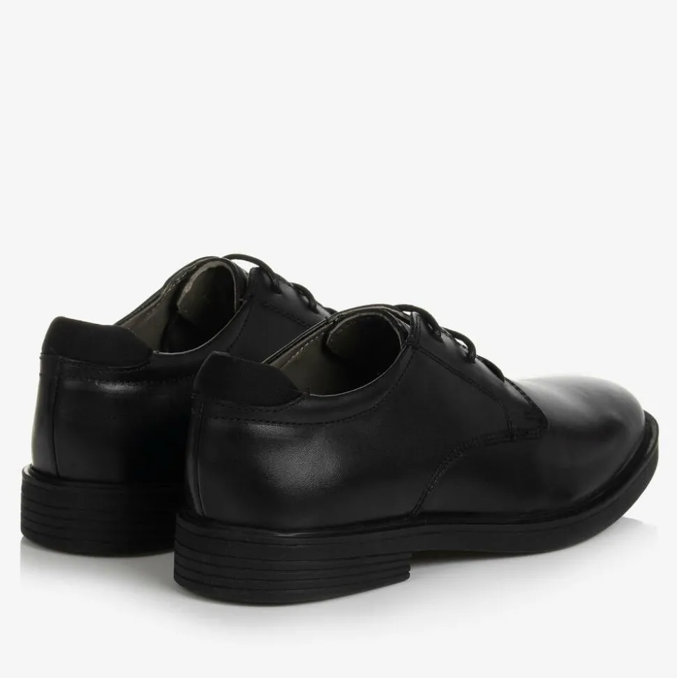 Boys Black Leather Shoes