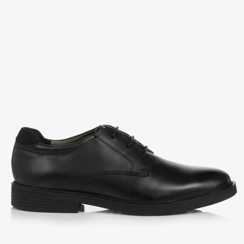 Boys Black Leather Shoes
