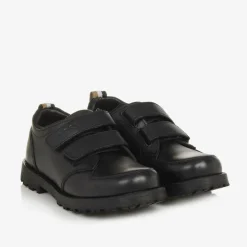 Boys Black Leather Shoes