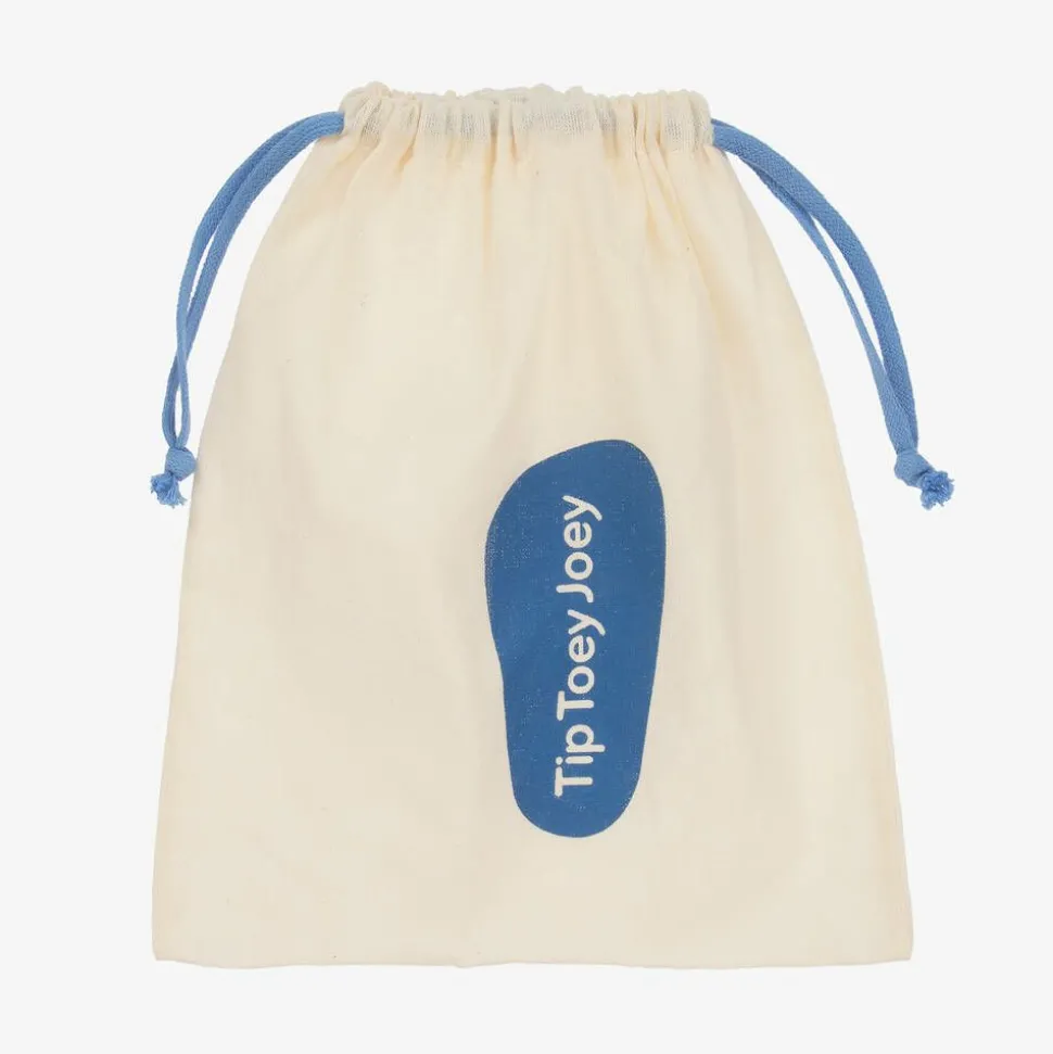 Boys Black Leather Velcro Trainers