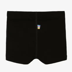 Boys Black Merino Wool & Silk Boxers