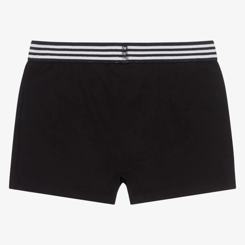 Boys Black Organic Boxer Briefs (5 Pack)