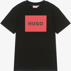 Boys Black Organic Cotton T-Shirt