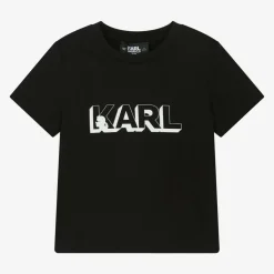 Boys Black Organic Cotton T-Shirt